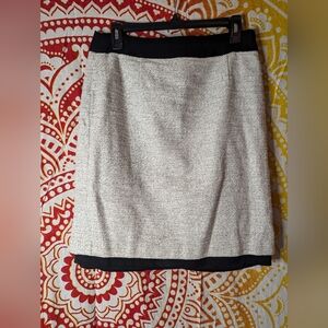 Banana Republic Black And Grey Pencil Skirt